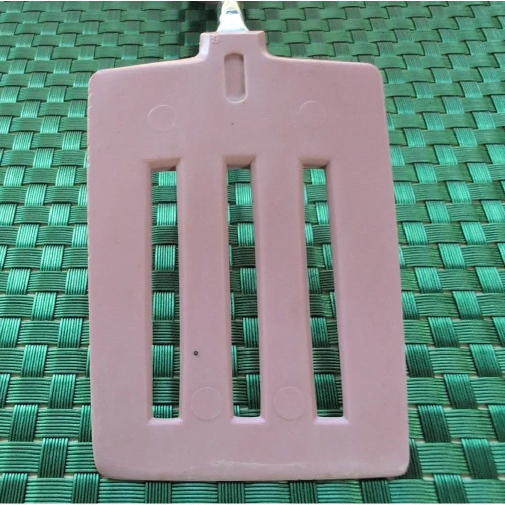 EKCO Spatula Slotted Pink Nylon Turner With Plastic Handle Vtg USA *Handle Melts